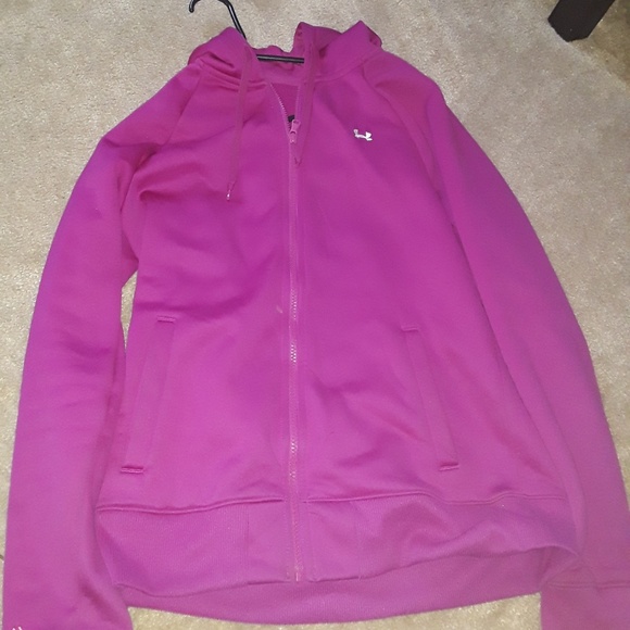 Hot Pink Under Armor Zip up Jacket - Picture 1 of 1